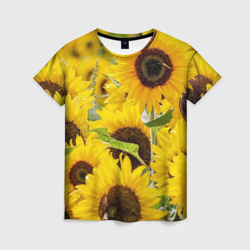 Женская футболка 3D Лето фото