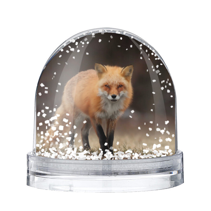 Игрушка Снежный шар Хитрая лисица фото