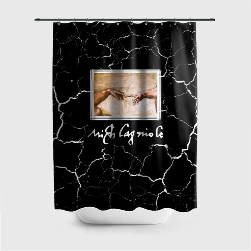 Штора 3D для ванной La creazione di Adamo фото