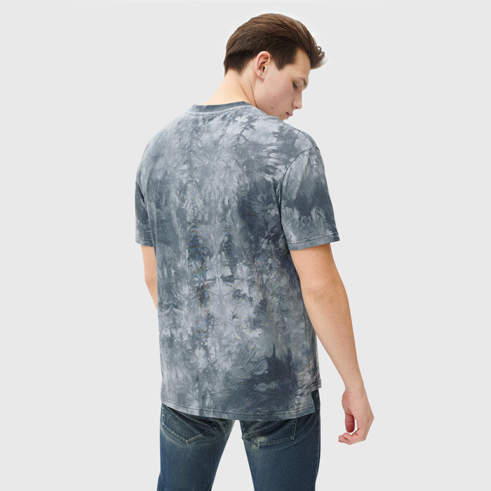 Мужская футболка хлопок Oversize Огненный тигр Ренгоку фото