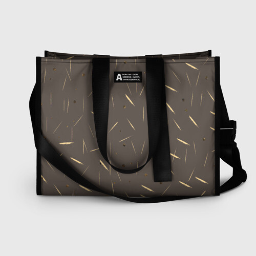 Сумка-шоппер 3D желтые линии фото