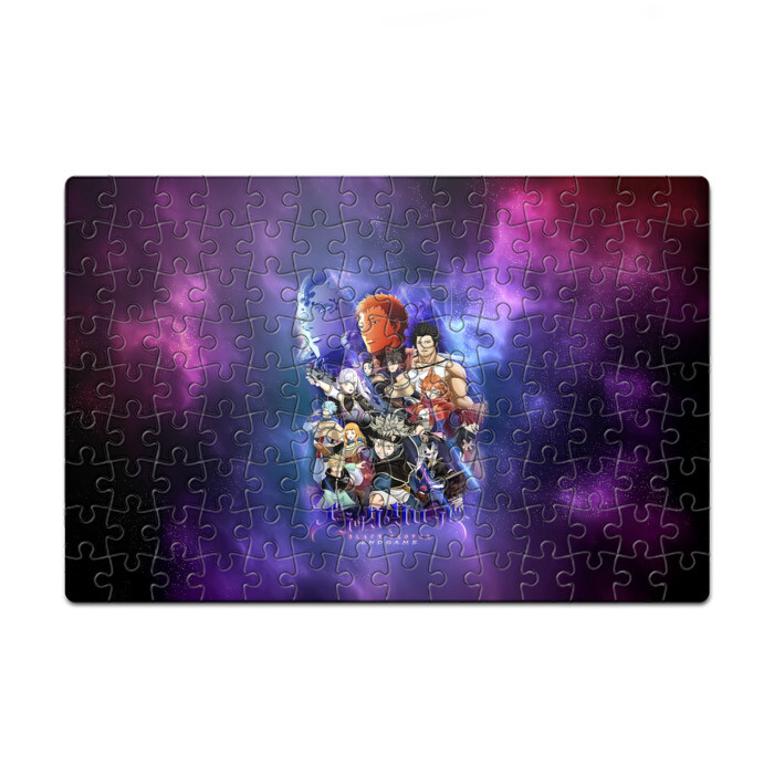 Головоломка Пазл магнитный 126 элементов Чёрный Клевер персонажи фото