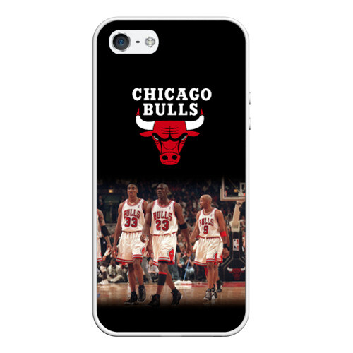 Чехол для iPhone 5/5S матовый CHICAGO BULLS [3] фото