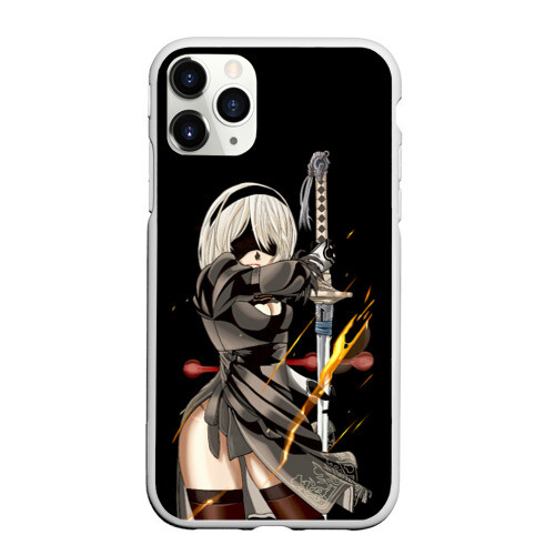 Чехол для iPhone 11 Pro матовый Nier Automata фото