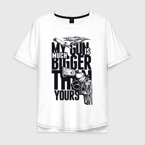 Мужская футболка хлопок Oversize MU GUN фото