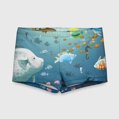 Детские купальные плавки 3D Мультяшные рыбки Пляжная фото