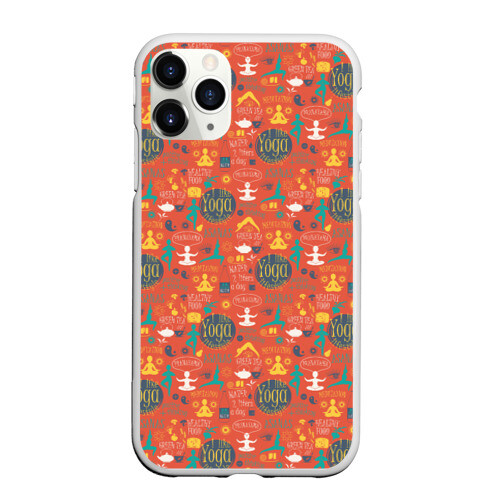 Чехол для iPhone 11 Pro матовый Йога фото
