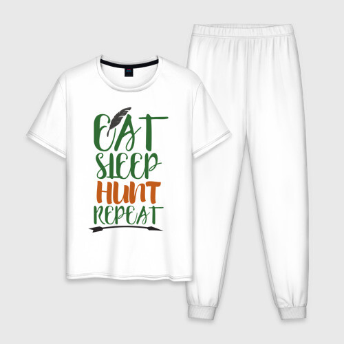 Мужская пижама хлопок Заповедь охотника фото