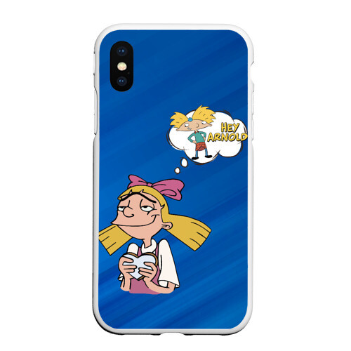 Чехол для iPhone XS Max матовый Хельга и Арнольд фото