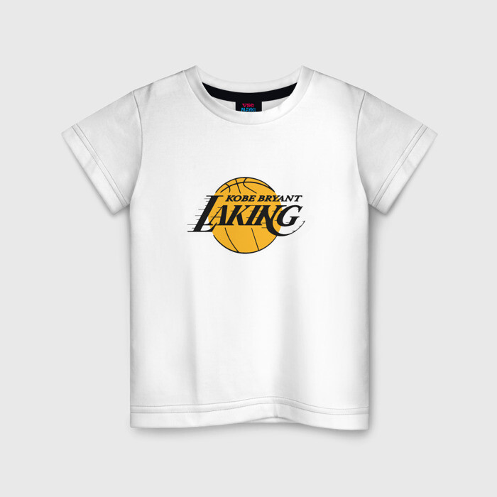 Детская футболка хлопок Kobe Bryant Laking фото