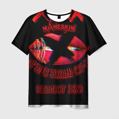 Мужская футболка 3D maneskin eurovision 2021 фото