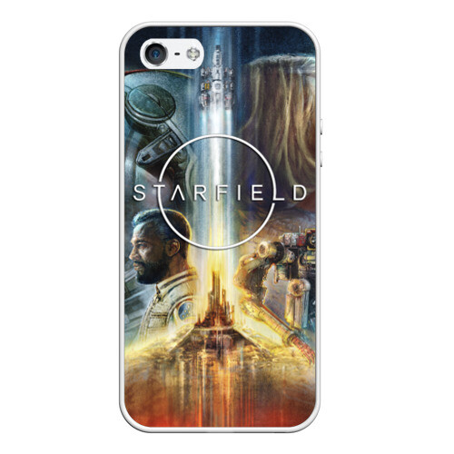 Чехол для iPhone 5/5S матовый Starfield Обложка фото