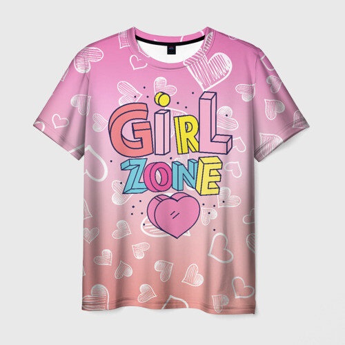 Мужская футболка 3D Girl Zone только для девушек фото