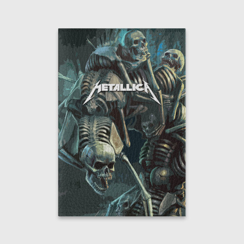 Обложка для паспорта матовая кожа Metallica Metal Skull фото
