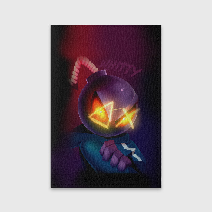 Обложка для паспорта матовая кожа витти на темном фоне  фото