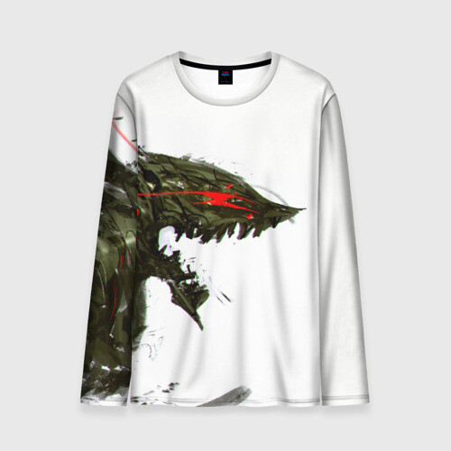 Мужской лонгслив 3D БЕРСЕРК красками фото