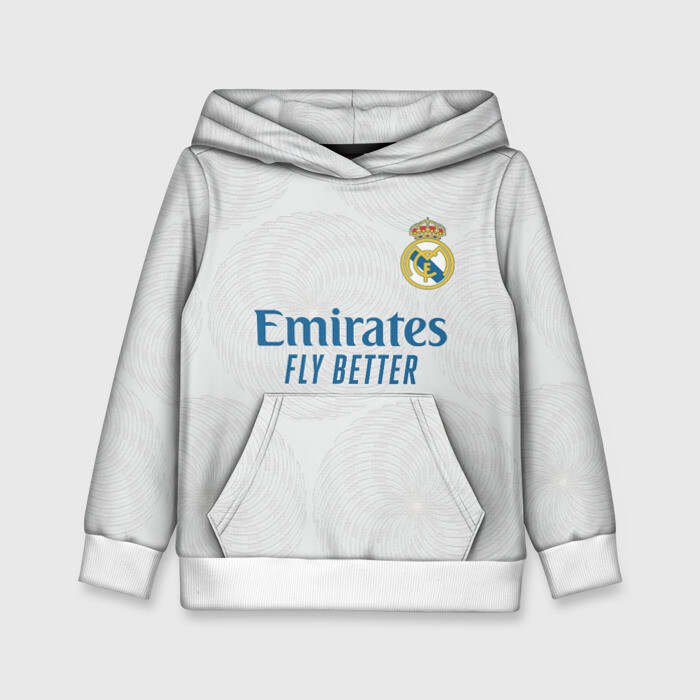 Детская толстовка 3D Реал Мадрид форма 2021/2022 фото
