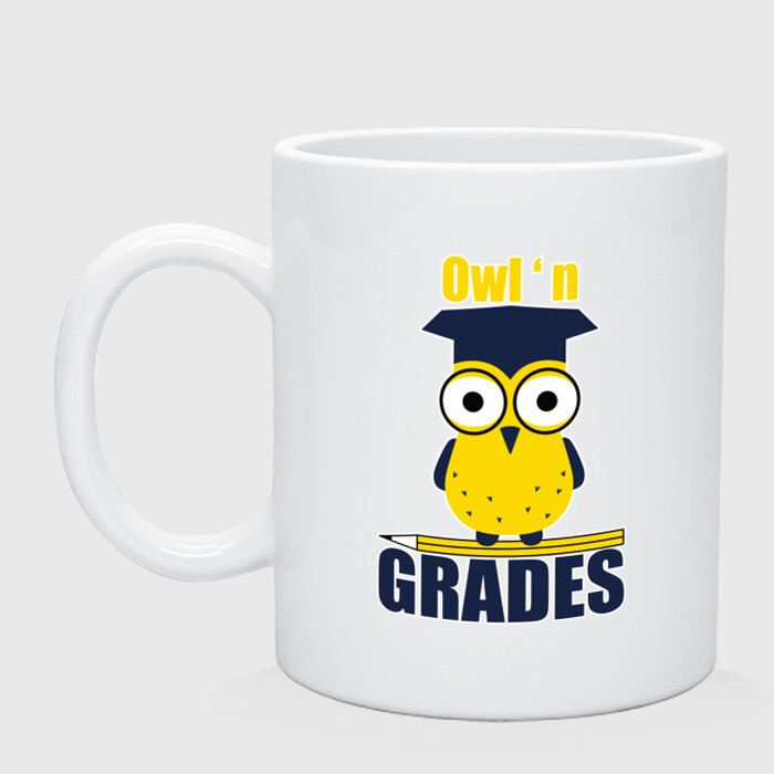 Кружка керамическая Owl Grades фото
