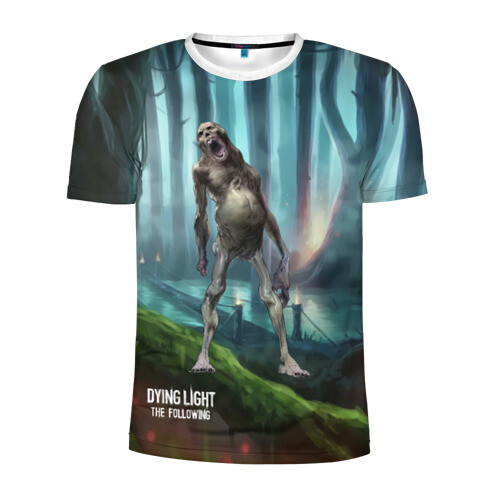 Мужская футболка 3D спортивная Dying light Ходячий фото