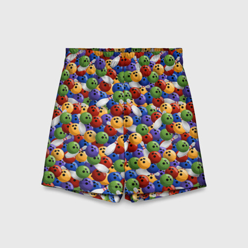 Детские спортивные шорты 3D Боулинг фото