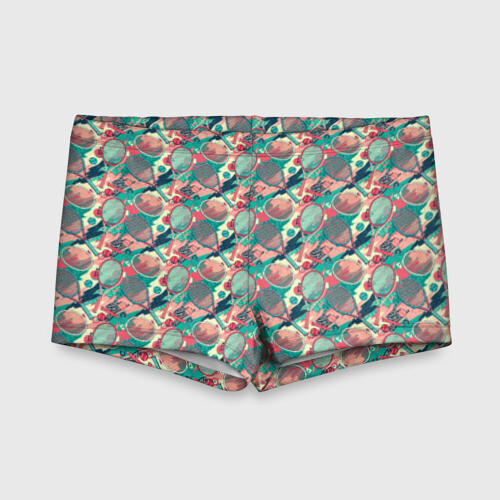 Детские купальные плавки 3D Теннисные Ракетки фото