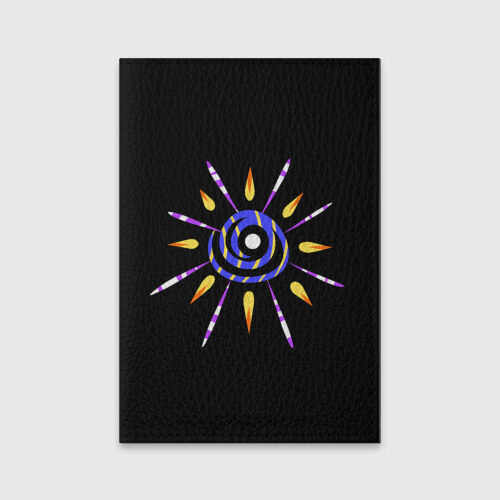 Обложка для паспорта матовая кожа спираль с лучами фото