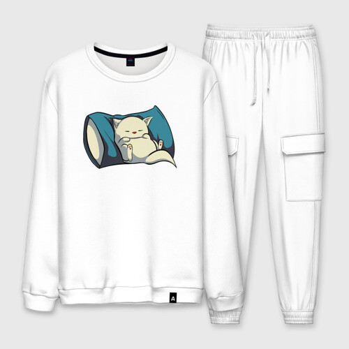 Мужской костюм хлопок Sleepy Cat фото