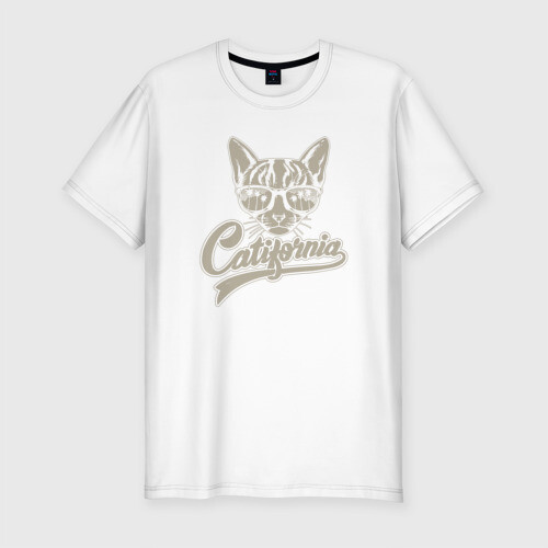 Мужская футболка хлопок Slim Catifornia фото