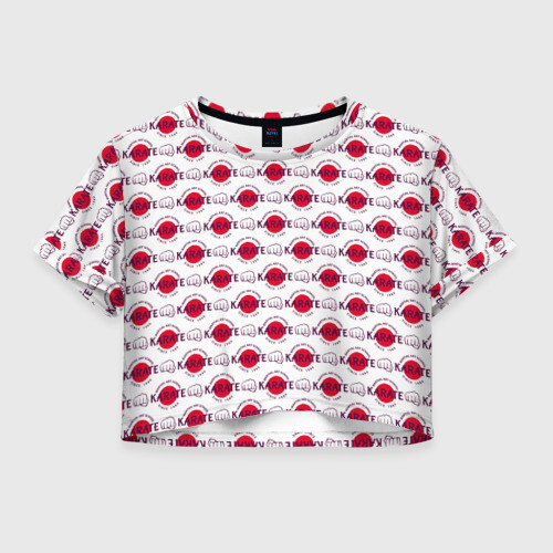 Женская футболка Crop-top 3D KARATE фото