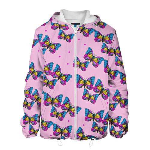 Мужская куртка 3D Бабочки с точечками фото