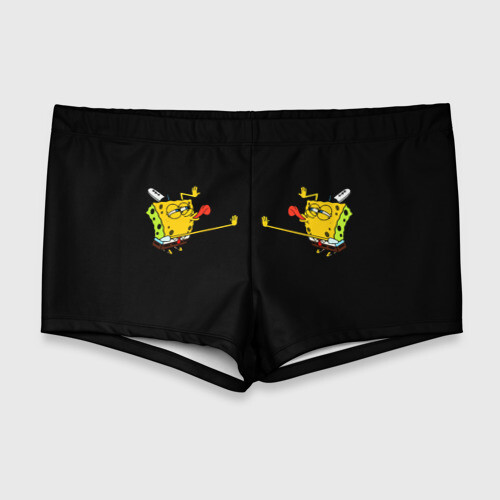 Мужские купальные плавки 3D SpongeBob 2s фото