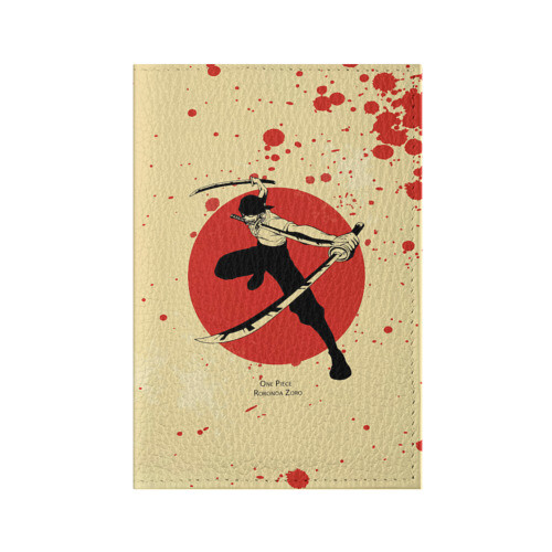 Обложка для паспорта матовая кожа Зоро | One Piece. Большой куш фото