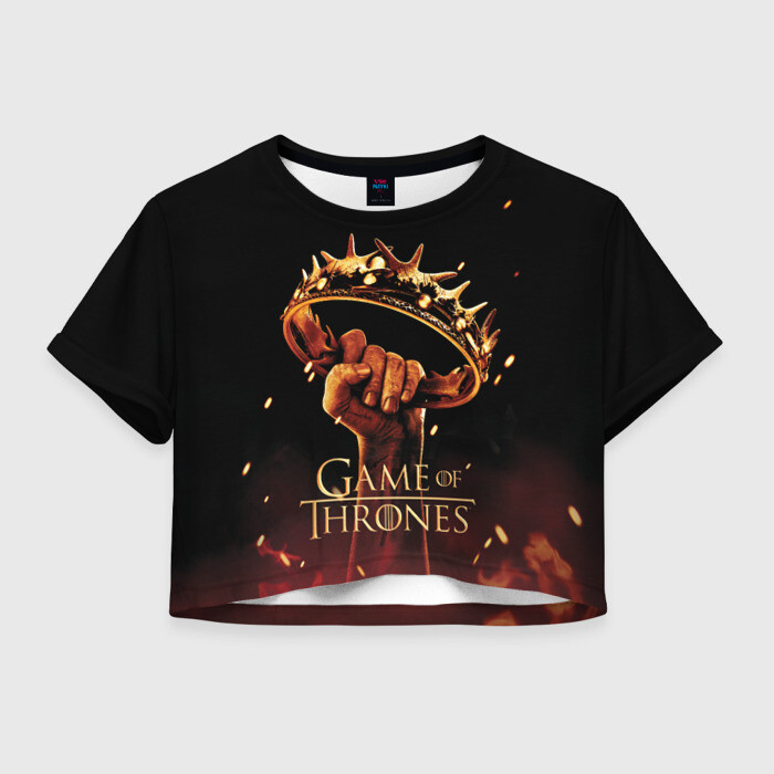 Женская футболка Crop-top 3D GoT | 2 season фото