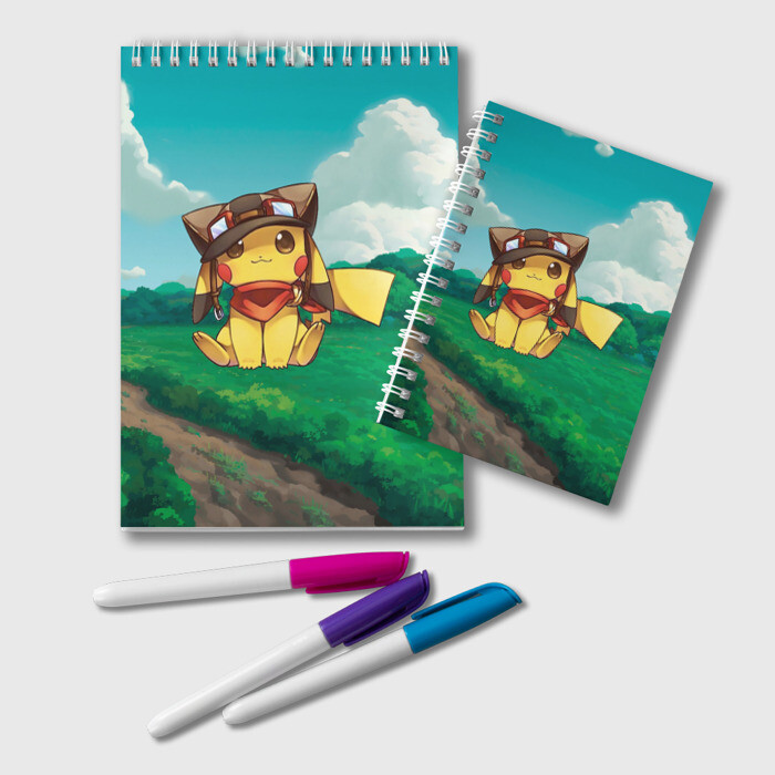 Блокнот Пикачу летчик фото