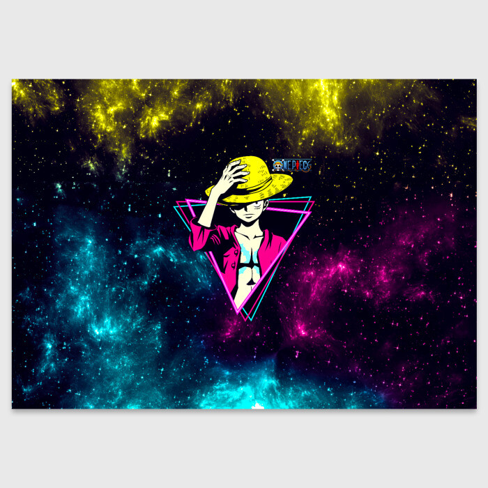 Поздравительная открытка Космический Луффи One Piece фото