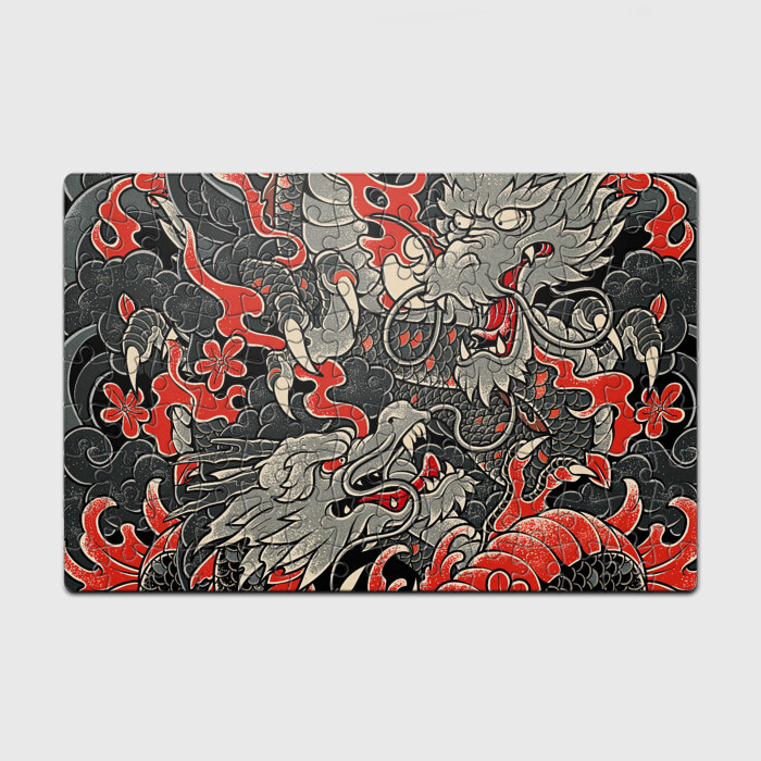 Головоломка Пазл магнитный 126 элементов Китайский Дракон, China Dragon фото