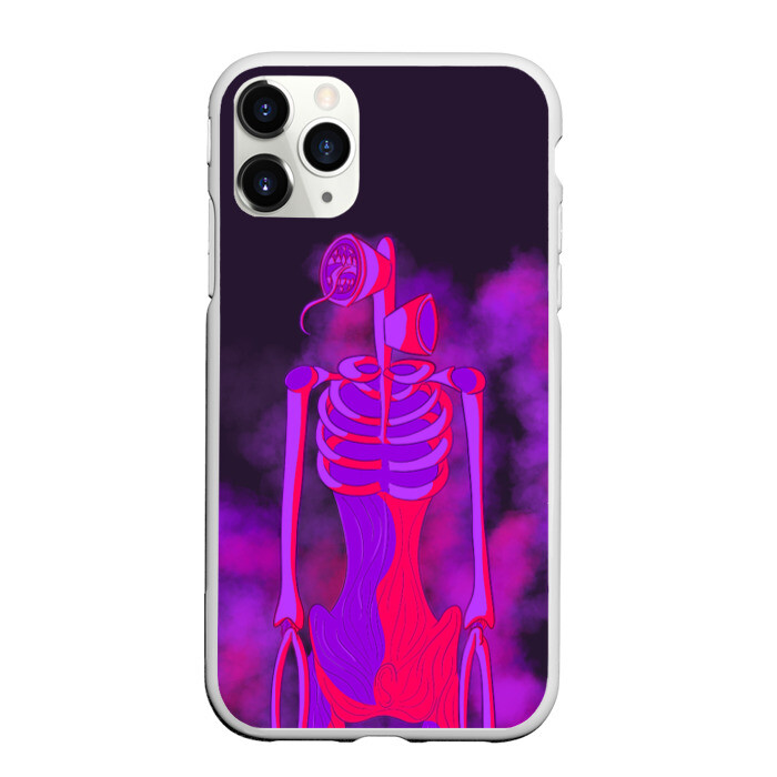 Чехол для iPhone 11 Pro матовый СИРЕНОГОЛОВЫЙ НЕОН фото