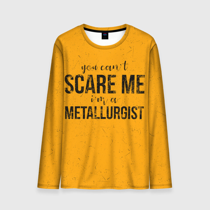 Мужской лонгслив 3D You can`t scare me фото