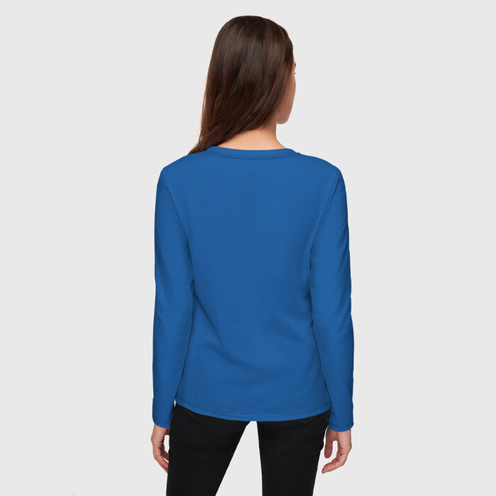 Женский лонгслив хлопок Моно Лиза с котом в очках фото