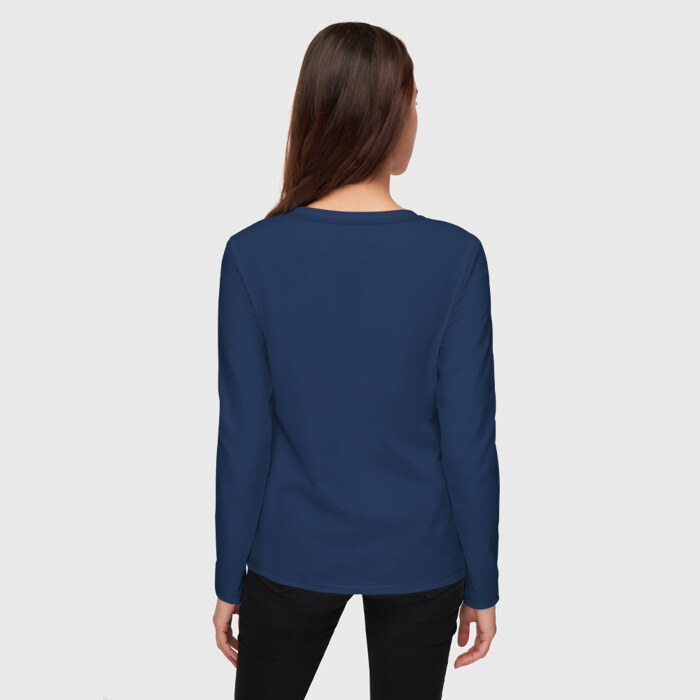 Женский лонгслив хлопок Моно Лиза с котом в очках фото