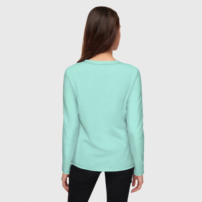 Женский лонгслив хлопок Моно Лиза с котом в очках фото