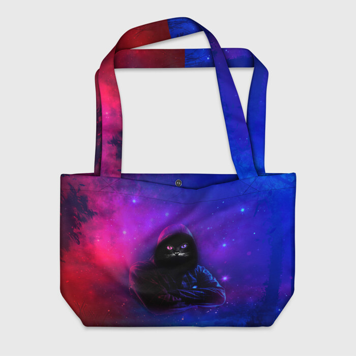 Пляжная сумка 3D КОСМО КОТ | SPACE CAT (Z) фото