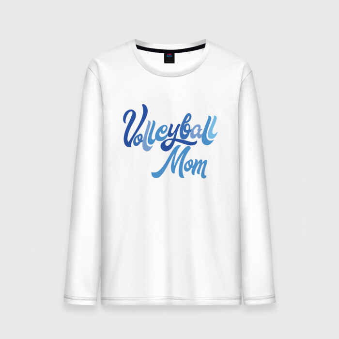 Мужской лонгслив хлопок Мама волейбола фото
