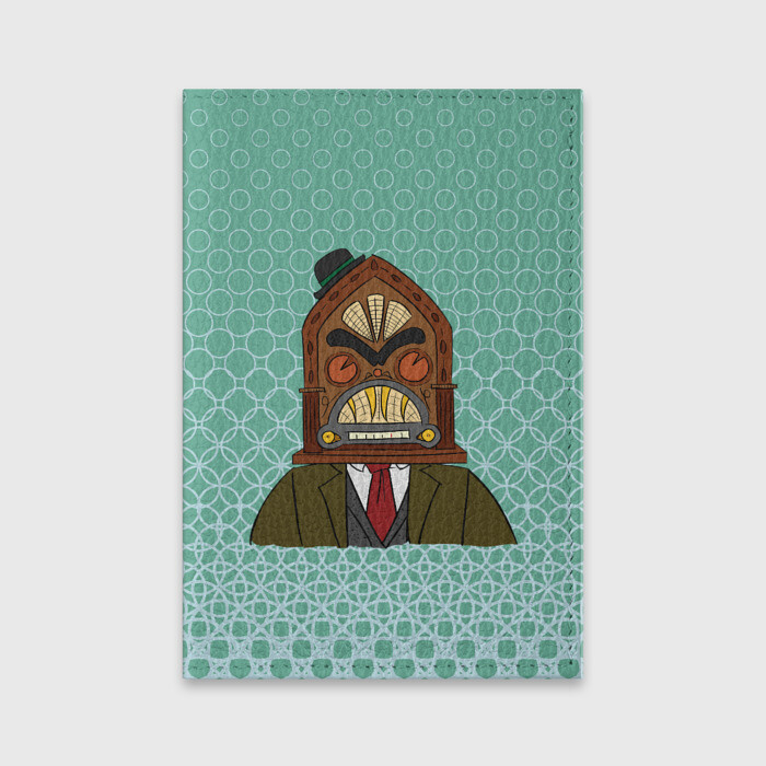 Обложка для паспорта матовая кожа Radiohead | Радиохед | Logo (+спина) (Z) фото