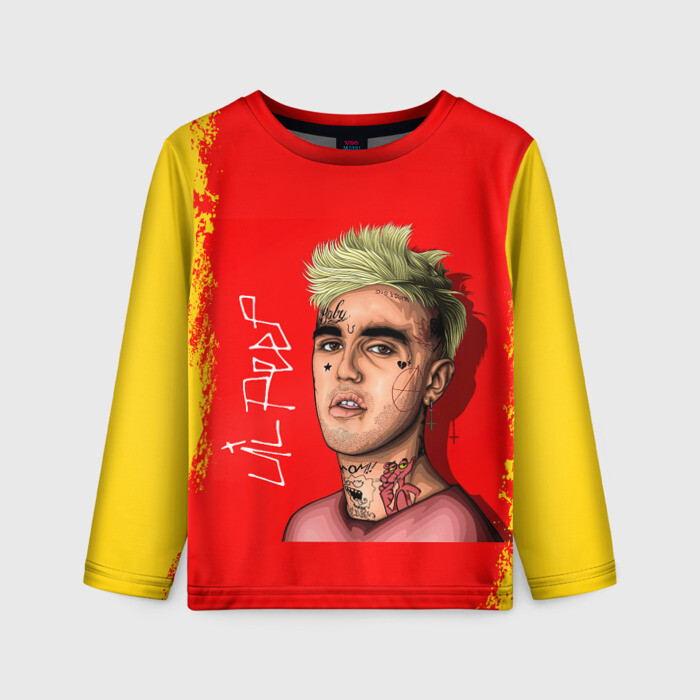 Детский лонгслив 3D LIL PEEP | ЛИЛ ПИП (Z) фото