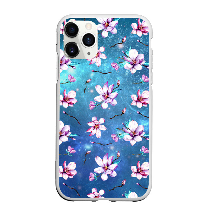 Чехол для iPhone 11 Pro матовый Вечер с магнолией фото