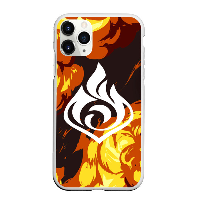 Чехол для iPhone 11 Pro матовый PIRO | ПИРО | ГЕНШИН фото