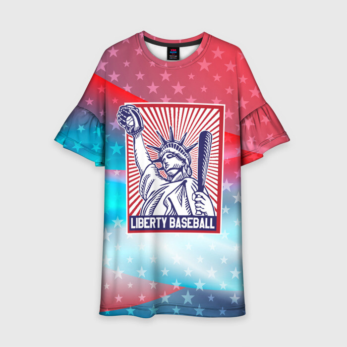 Детское платье 3D Бейсбол Liberty city фото