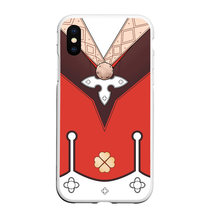 Чехол для iPhone XS Max матовый КОСТЮМ КЛИ | ГЕНШИН ИМПАКТ фото
