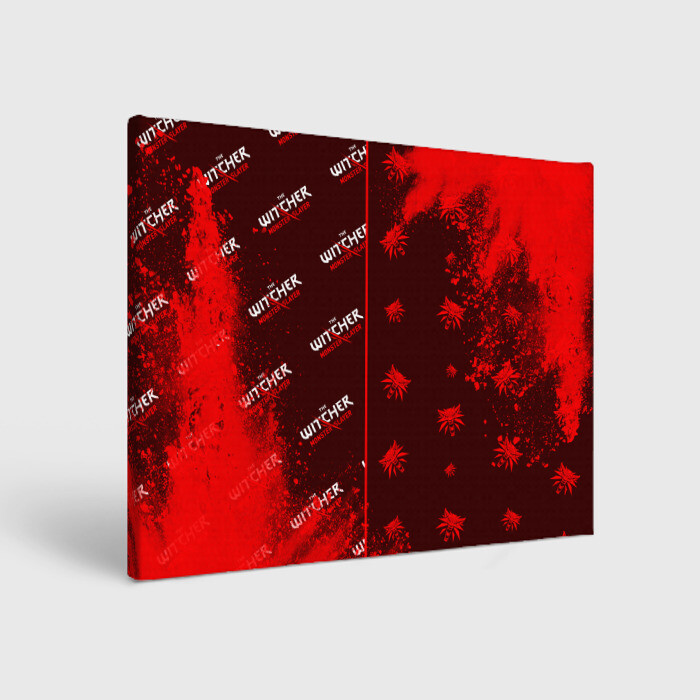 Холст прямоугольный Ведьмак: Охотник на Монстров - Краска фото